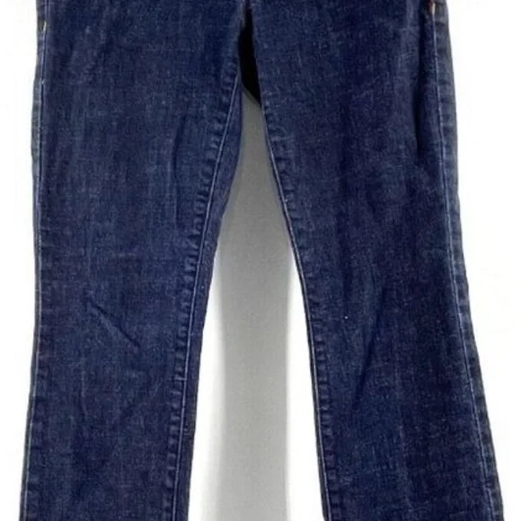 Tommy Hilfiger Women's Low Rise Dark Wash Bootcut Denim Jeans Size 4R - 28W - Picture 13 of 13